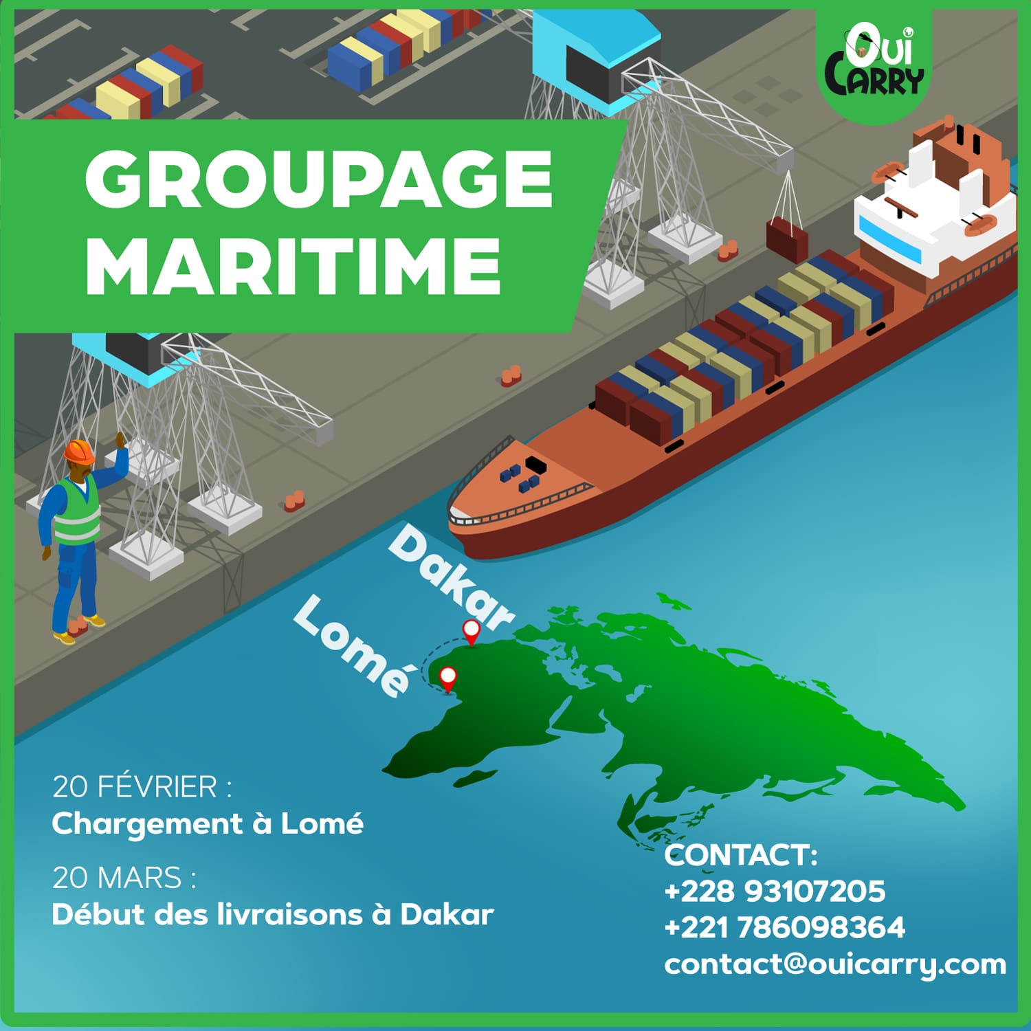 Offre Groupage Togo